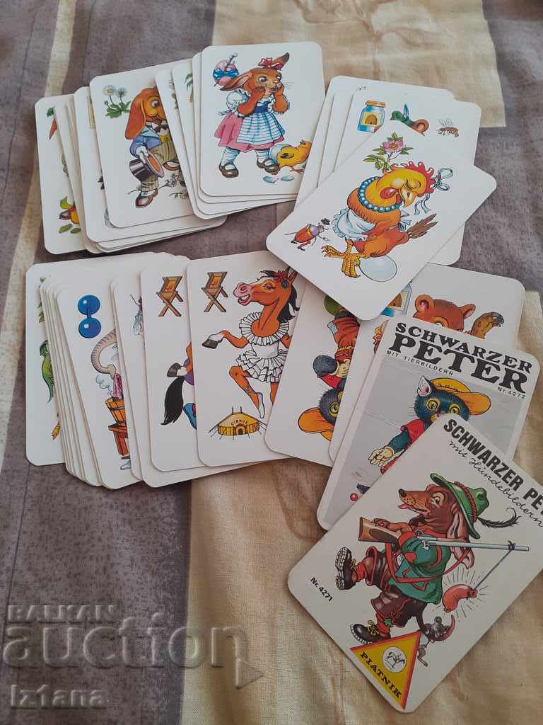 Auction Old Piatnik playing cards Auction Old Piatnik playing cards