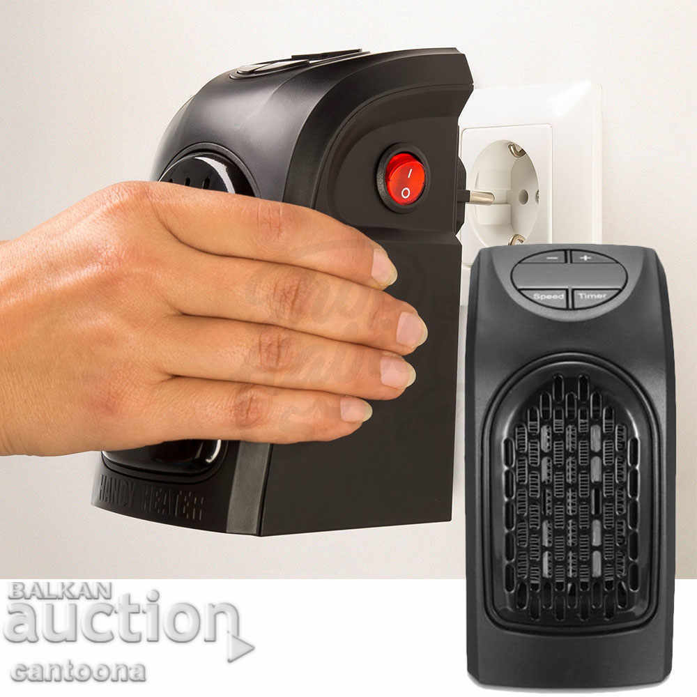 Mini fan stove timer 400 W, with remote control with price 23.98 BGN | € 12.26 Mini fan stove timer 400 W, with remote control with price 23.98 BGN | € 12.26