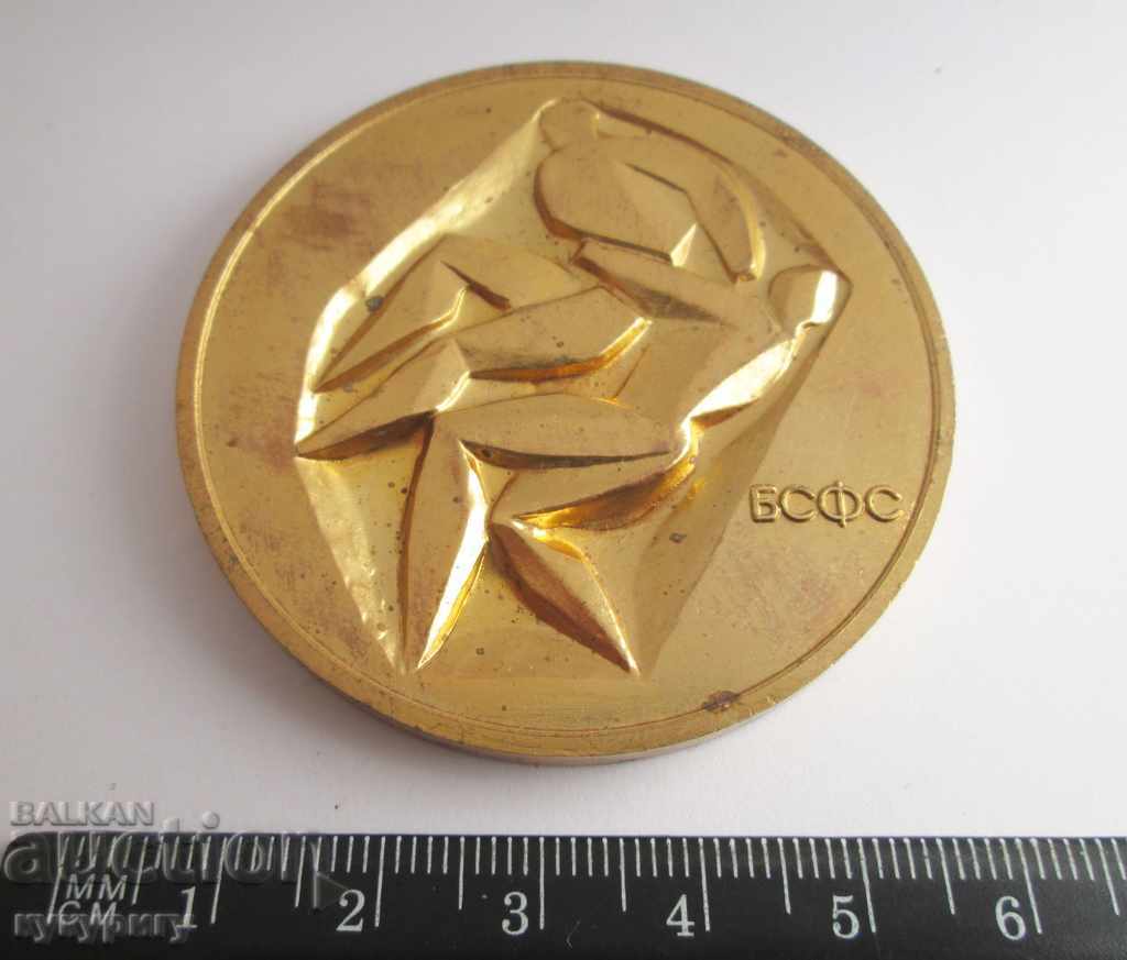 Rare old Soc plaque medal medal sign People's Struggle BSFS with price 30.00 BGN | € 15.34