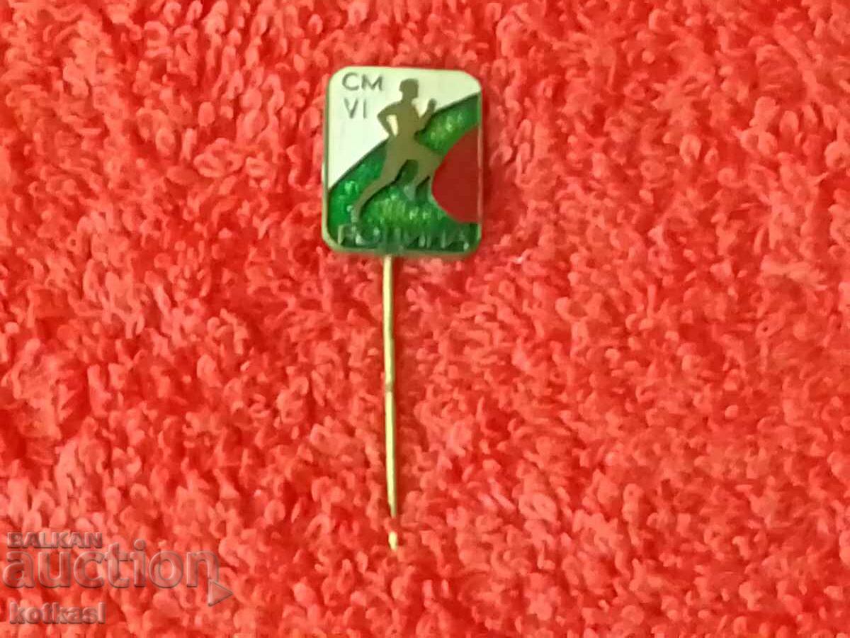 Old badge bronze enamel pin CM VI RODINA excellent - 5 Old badge bronze enamel pin CM VI RODINA excellent - 5