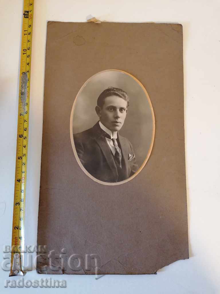 Снимка картон фотография портрет джентълмен