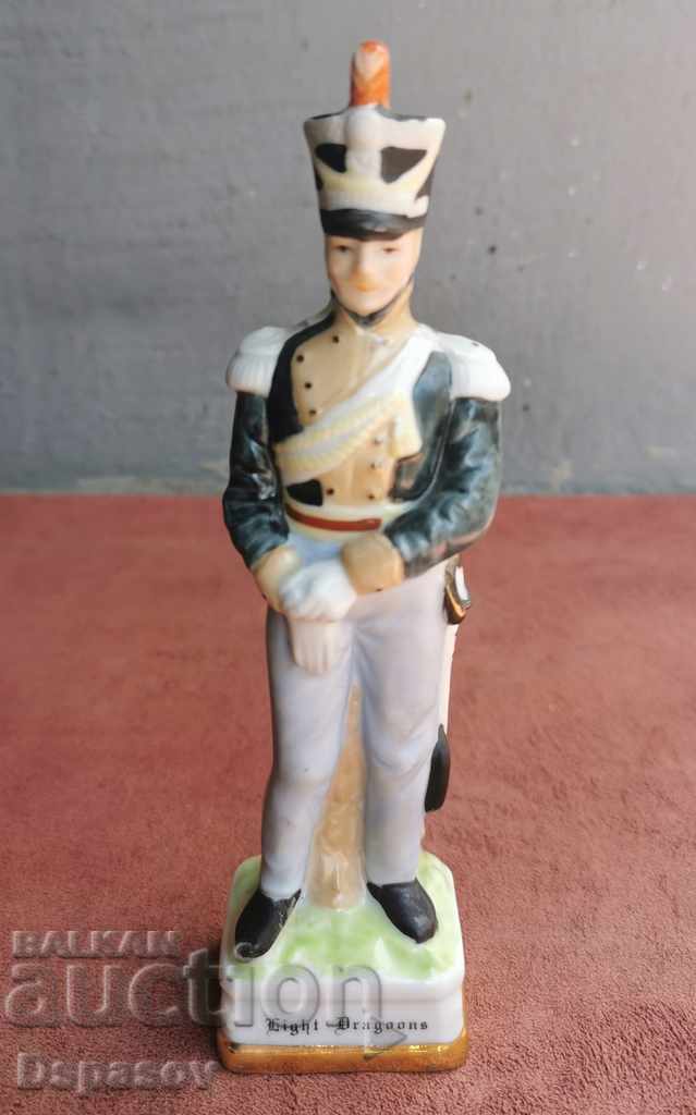 Porcelain Figurine Figure Military Infantryman Dragoon