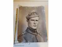 Fotografie carton fotografie retușare soldat portret mare