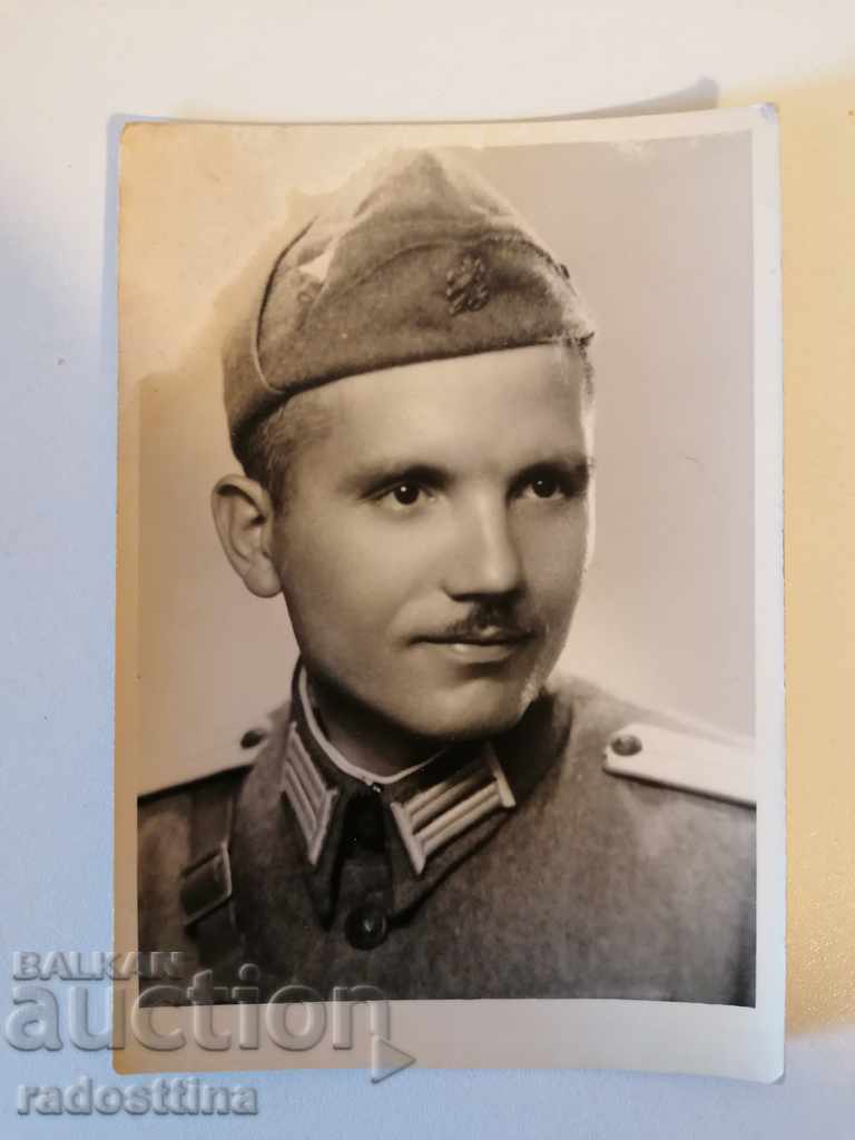 Стара снимка Царски офицер Фото Изкуство Рашев