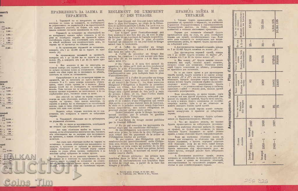 Auction 256326/1912 - BOND Bulgarian State "Red Cross" Auction 256326/1912 - BOND Bulgarian State "Red Cross"