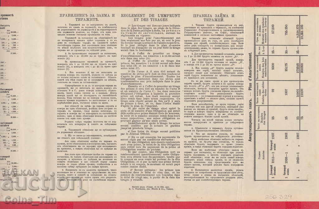 256329/1912 - BOND Bulgarian Red Cross with price 7.00 BGN | € 3.58