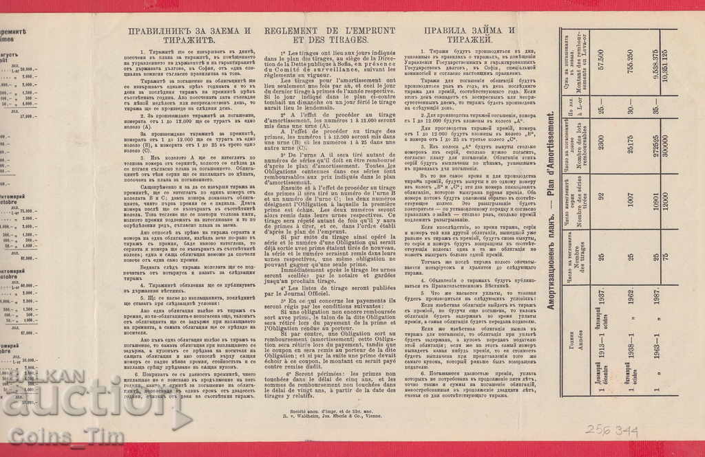 256344/1912 - BOND Bulgarian Red Cross with price 7.00 BGN | € 3.58 256344/1912 - BOND Bulgarian Red Cross with price 7.00 BGN | € 3.58