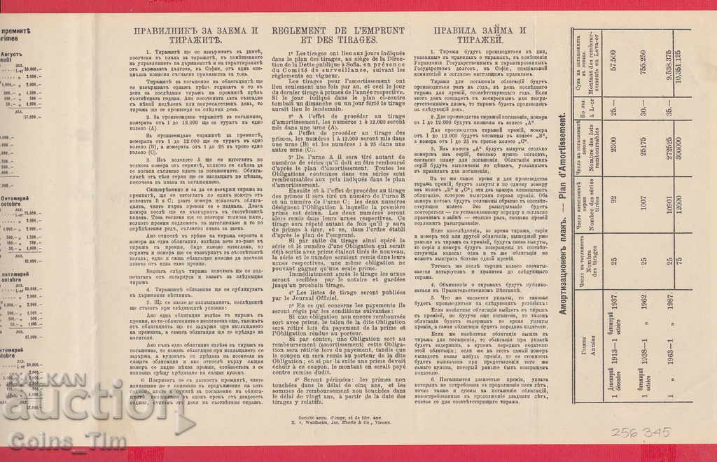 256345/1912 - BOND Bulgarian Red Cross with price 7.00 BGN | € 3.58 256345/1912 - BOND Bulgarian Red Cross with price 7.00 BGN | € 3.58