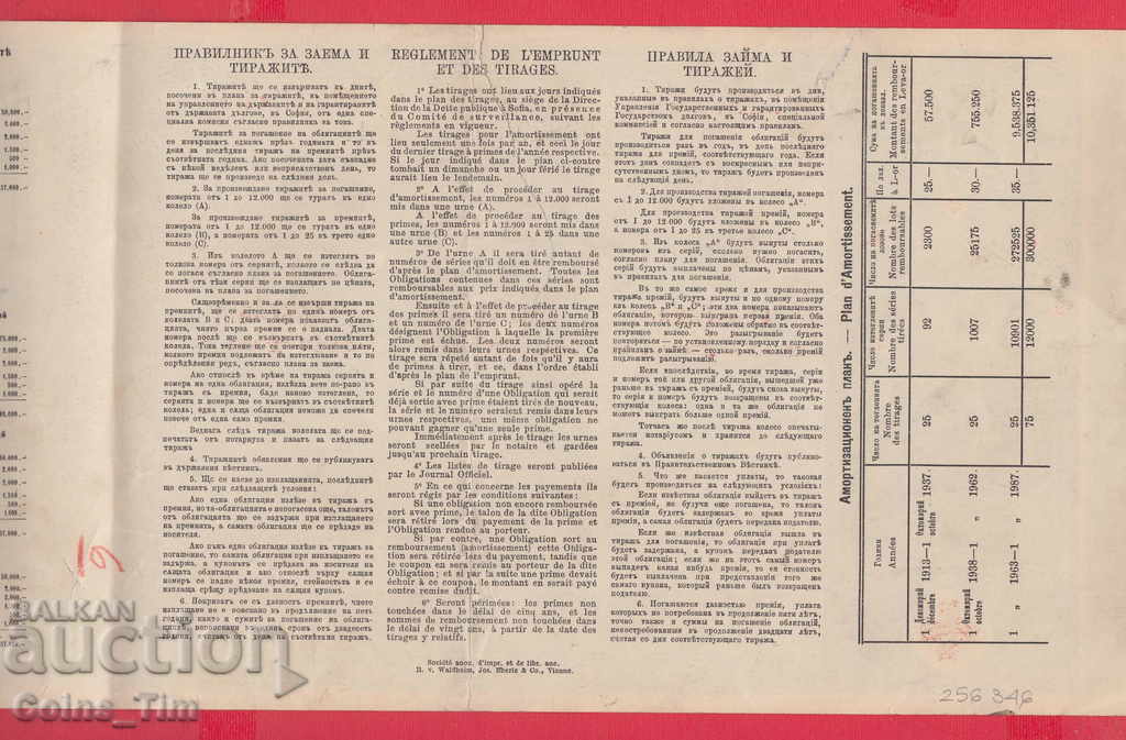 256346/1912 - BOND Bulgarian Red Cross with price 7.00 BGN | € 3.58 256346/1912 - BOND Bulgarian Red Cross with price 7.00 BGN | € 3.58