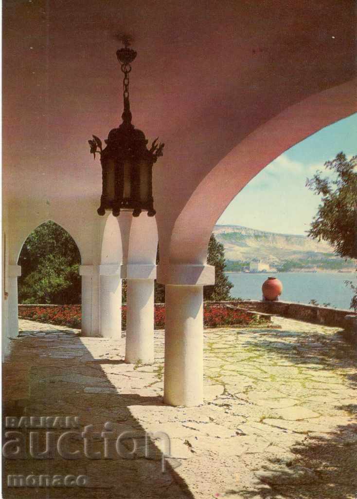 Old postcard - Balchik, the Palace - view