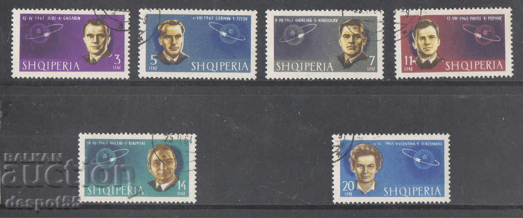 1963. Αλβανία. Σοβιετικοί αστροναύτες.