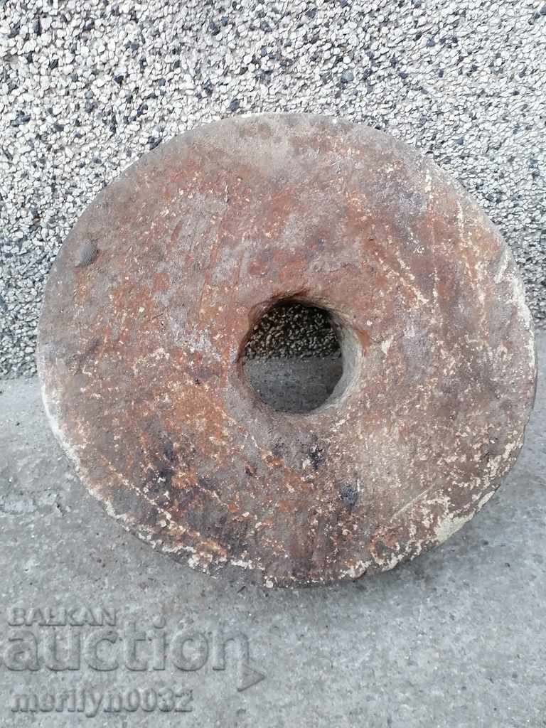 Antique stone sharpener stone disc for interior with price 99.00 BGN | € 50.62 Antique stone sharpener stone disc for interior with price 99.00 BGN | € 50.62