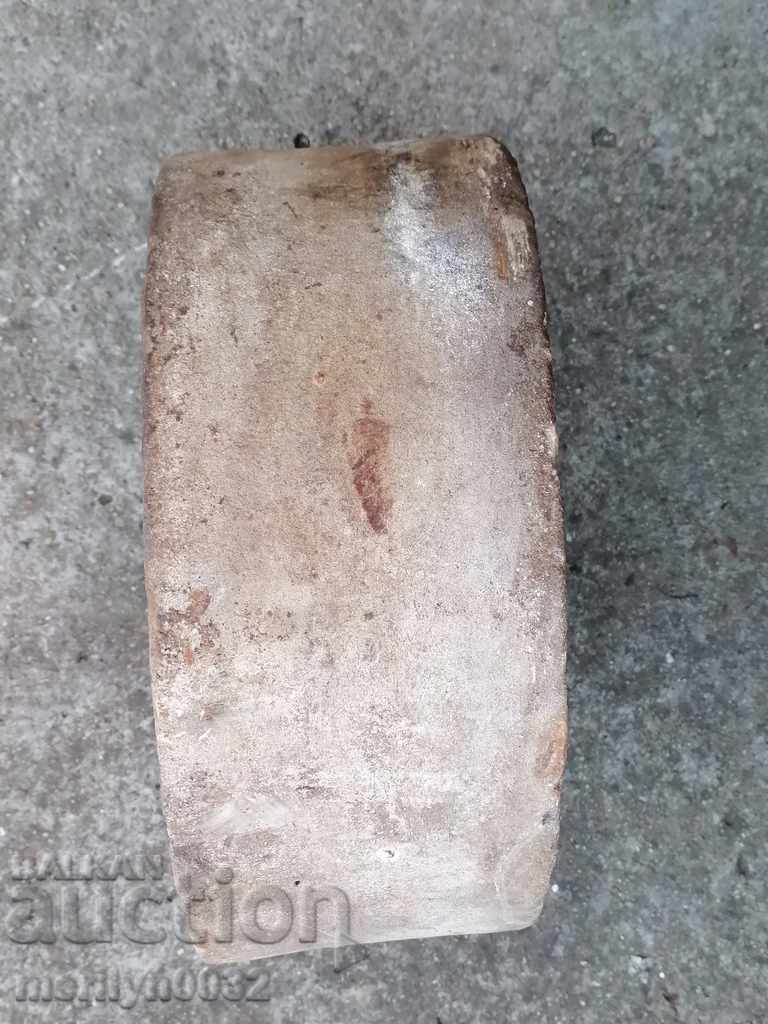 Delivery of Antique stone sharpener stone disc for interior Delivery of Antique stone sharpener stone disc for interior