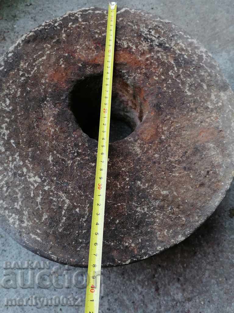 Antique stone sharpener stone disc for interior - 6 Antique stone sharpener stone disc for interior - 6