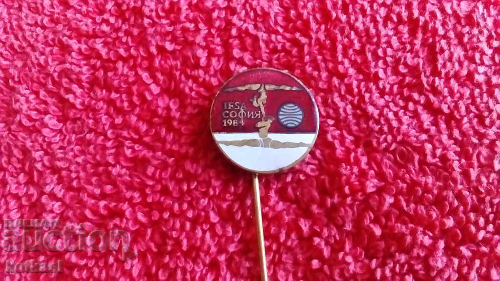 Delivery of Old sports badge gymnastics enamel IFSA SOFIA 1984 Delivery of Old sports badge gymnastics enamel IFSA SOFIA 1984