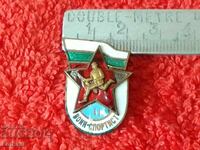 Veche insignă socială emailă Războinic - atlet clasa II