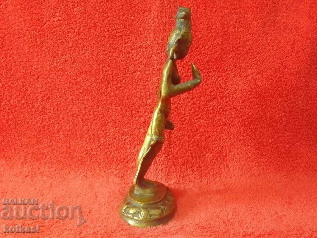Old metal bronze figure of the Goddess Tara Woman Dancing with price 225.50 BGN | € 115.30