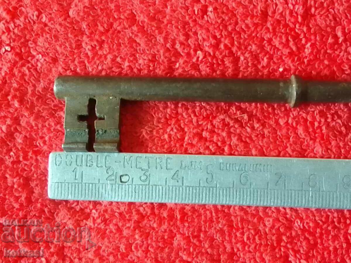 Old large metal iron forged key with price 31.00 BGN | € 15.85
