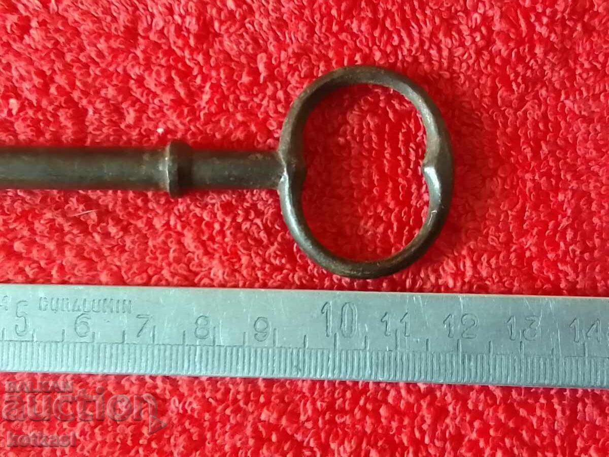 Auction  Old large metal iron forged key