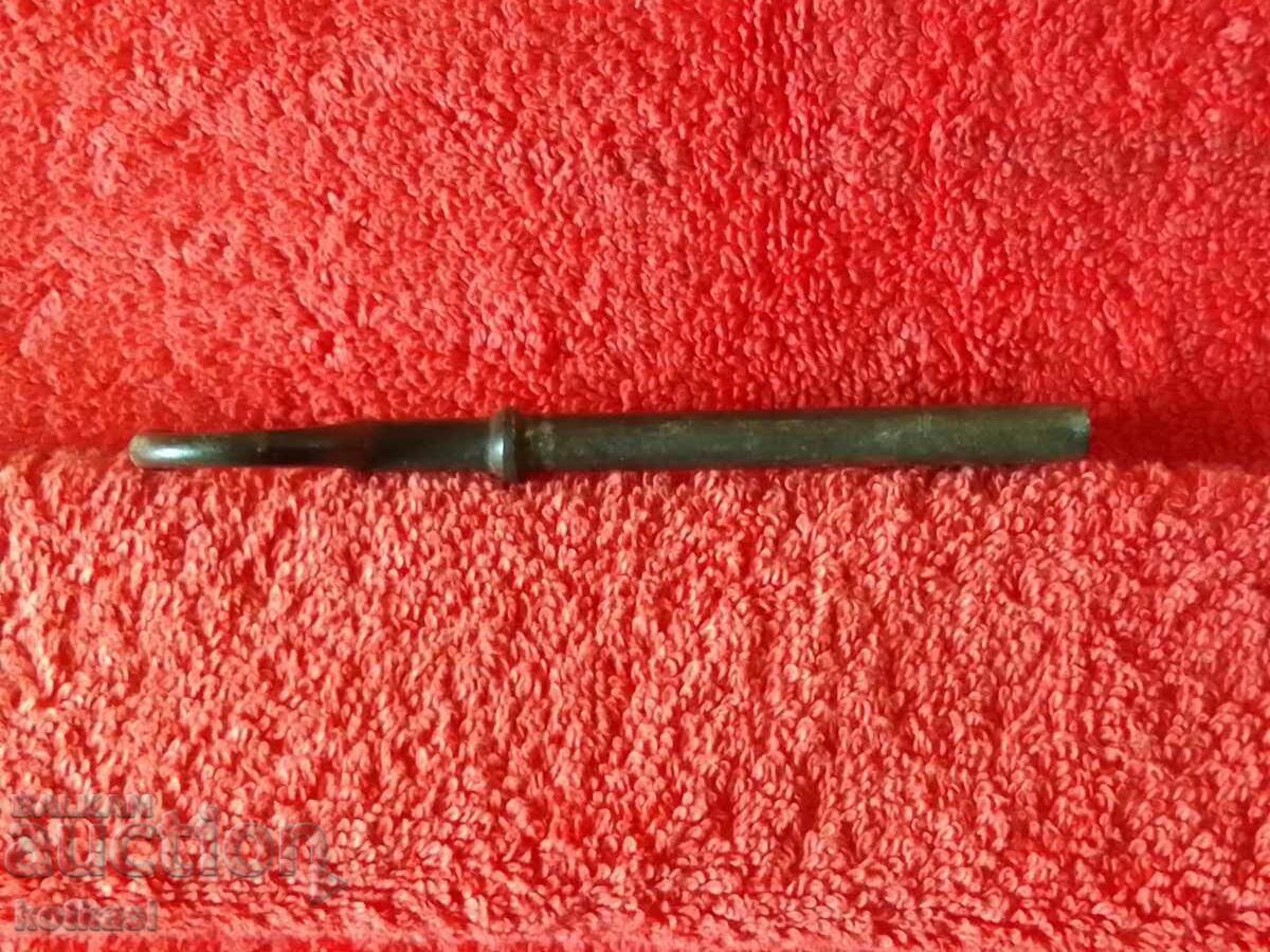 Old large metal iron forged key - 6