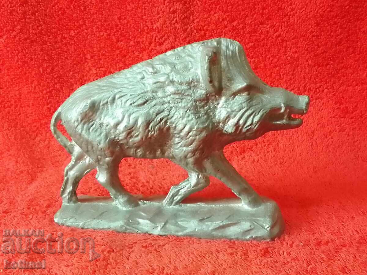 Livrarea Veche figurină solidă din metal Boar Pig Game Hunting Livrarea Veche figurină solidă din metal Boar Pig Game Hunting