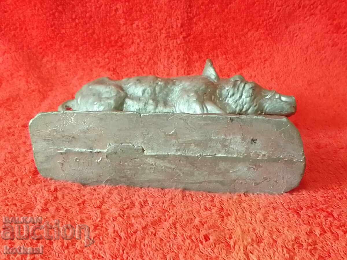 Veche figurină solidă din metal Boar Pig Game Hunting - 6 Veche figurină solidă din metal Boar Pig Game Hunting - 6