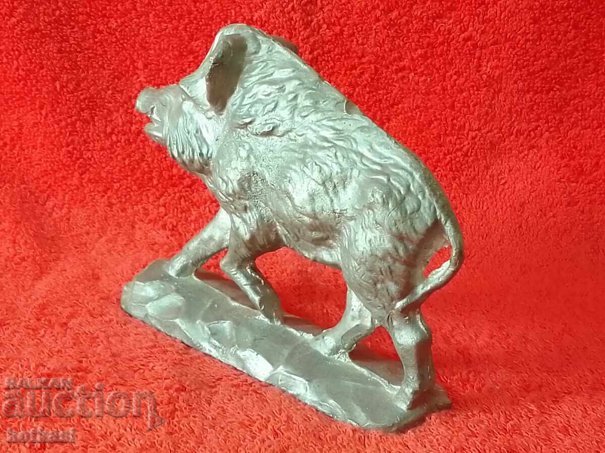 Veche figurină solidă din metal Boar Pig Game Hunting - 7 Veche figurină solidă din metal Boar Pig Game Hunting - 7