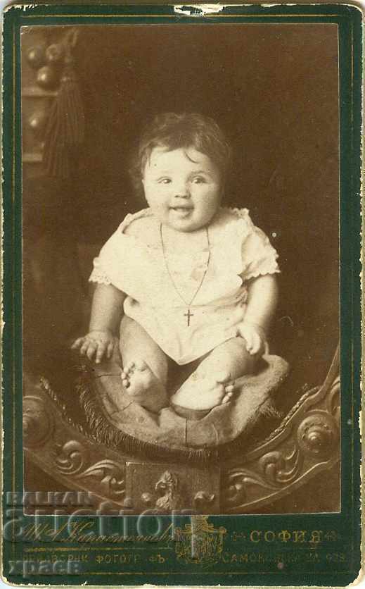 OLD PHOTO - CARDBOARD - IV. KARASTOYANOV - SOFIA - M1689