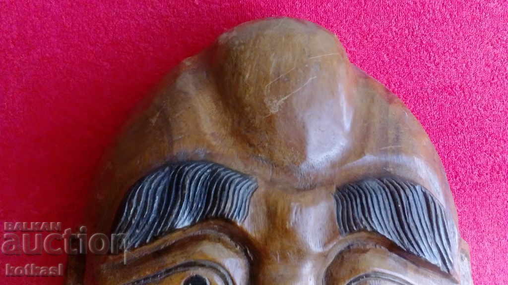 Delivery of Old large massive wood carving mask of a Laughing Buddha, rare Delivery of Old large massive wood carving mask of a Laughing Buddha, rare