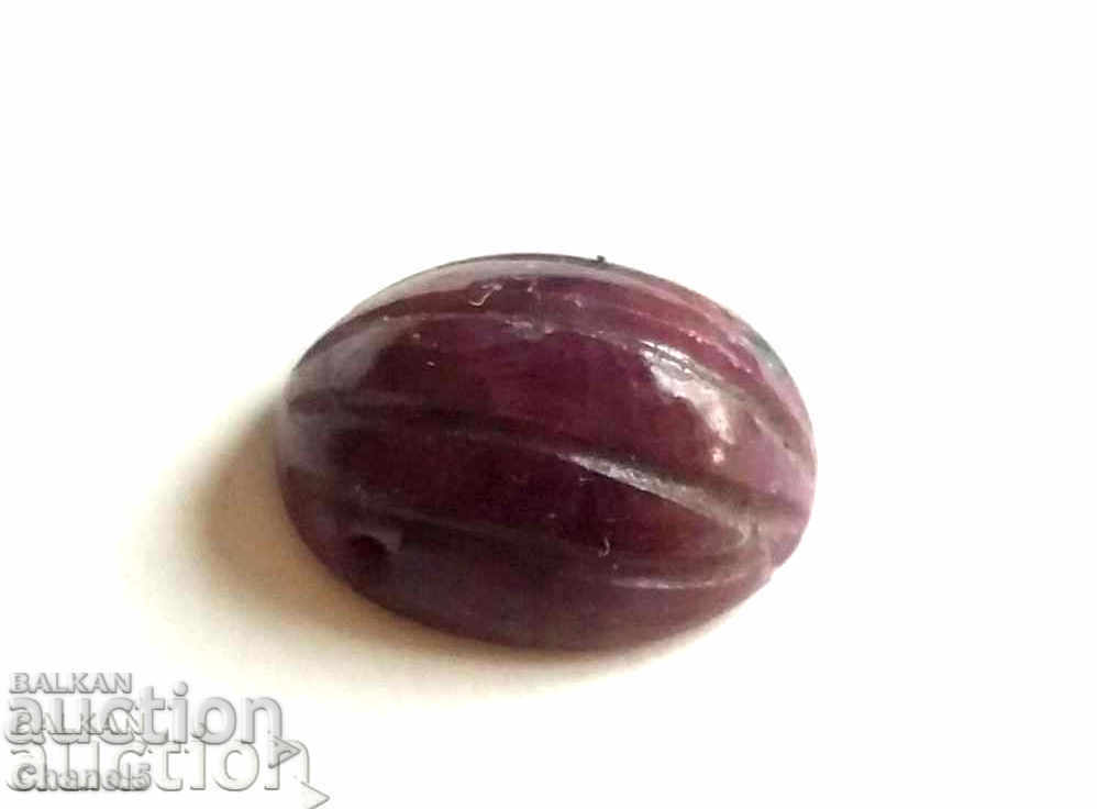 NATURAL RUBY - ENGRAVED, MELLOW - 4.10 carats (315) with price 29.00 BGN | € 14.83 NATURAL RUBY - ENGRAVED, MELLOW - 4.10 carats (315) with price 29.00 BGN | € 14.83