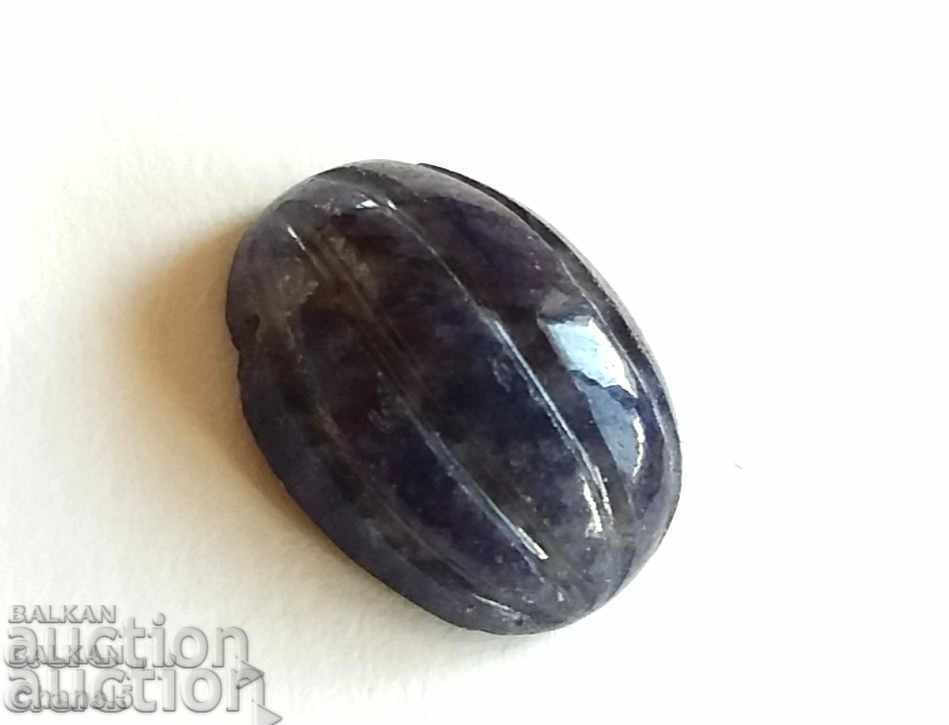 NATURAL SAPPHIRE - ENGRAVED, MUSSEL - 4.10 carats (316)