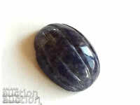 NATURAL SAPPHIRE - ENGRAVED, MUSSEL - 4.10 carats (316)