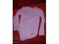 Body lilac color for a girl with long sleeves size 116, new