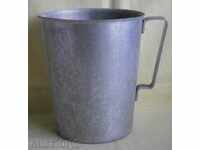Old aluminum jug