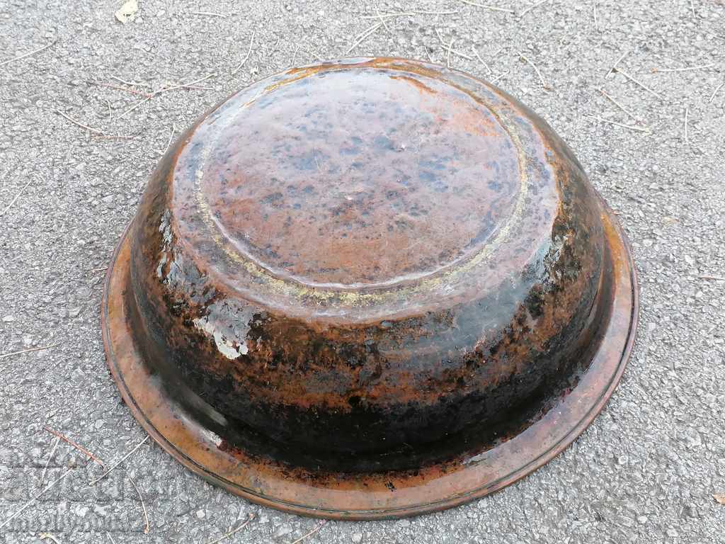 Παράδοση μπολ Χαλκός γραμματοσειρές χαλκού χαλκού κατσαρόλα λέβητα τηγάνι