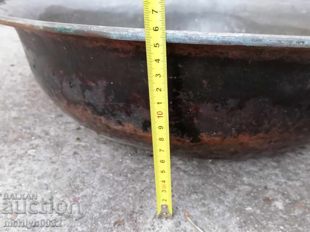 μπολ Χαλκός γραμματοσειρές χαλκού χαλκού κατσαρόλα λέβητα τηγάνι - 5