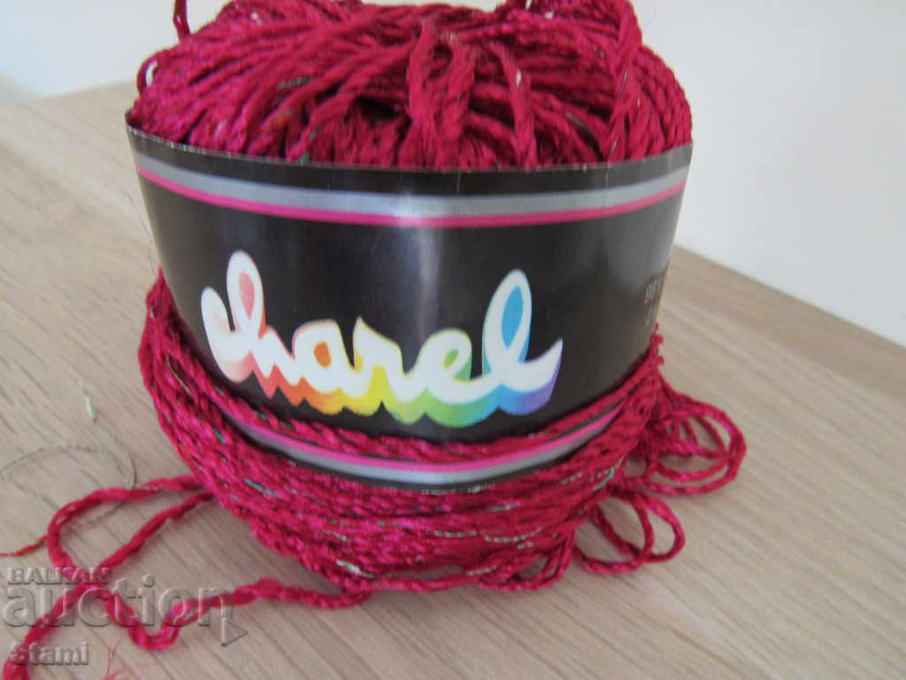 Yarn for decorations cherry red with price 4.50 BGN | € 2.30 Yarn for decorations cherry red with price 4.50 BGN | € 2.30