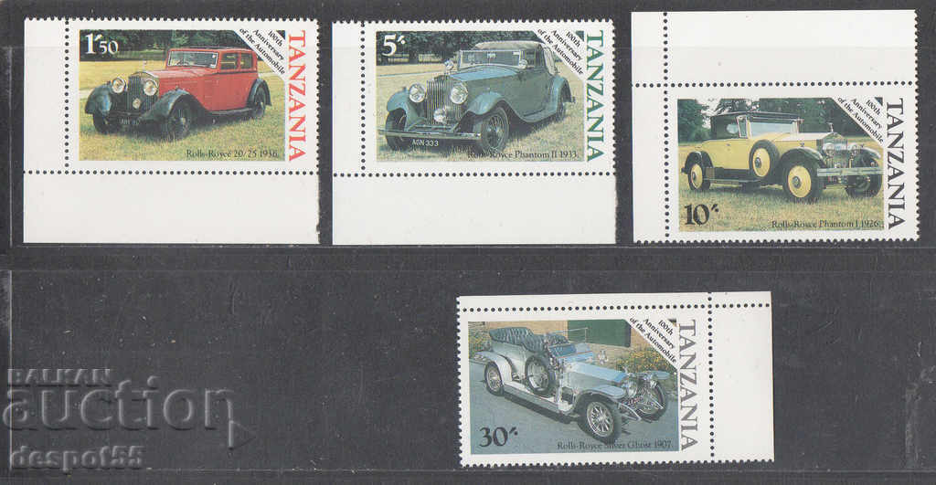 1986 Танзания. 100 г. от изобретяването на първия автомобил
