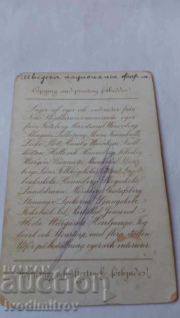 Photo Woman in Swedish national dress Cardboard with price 5.35 BGN | € 2.74 Photo Woman in Swedish national dress Cardboard with price 5.35 BGN | € 2.74