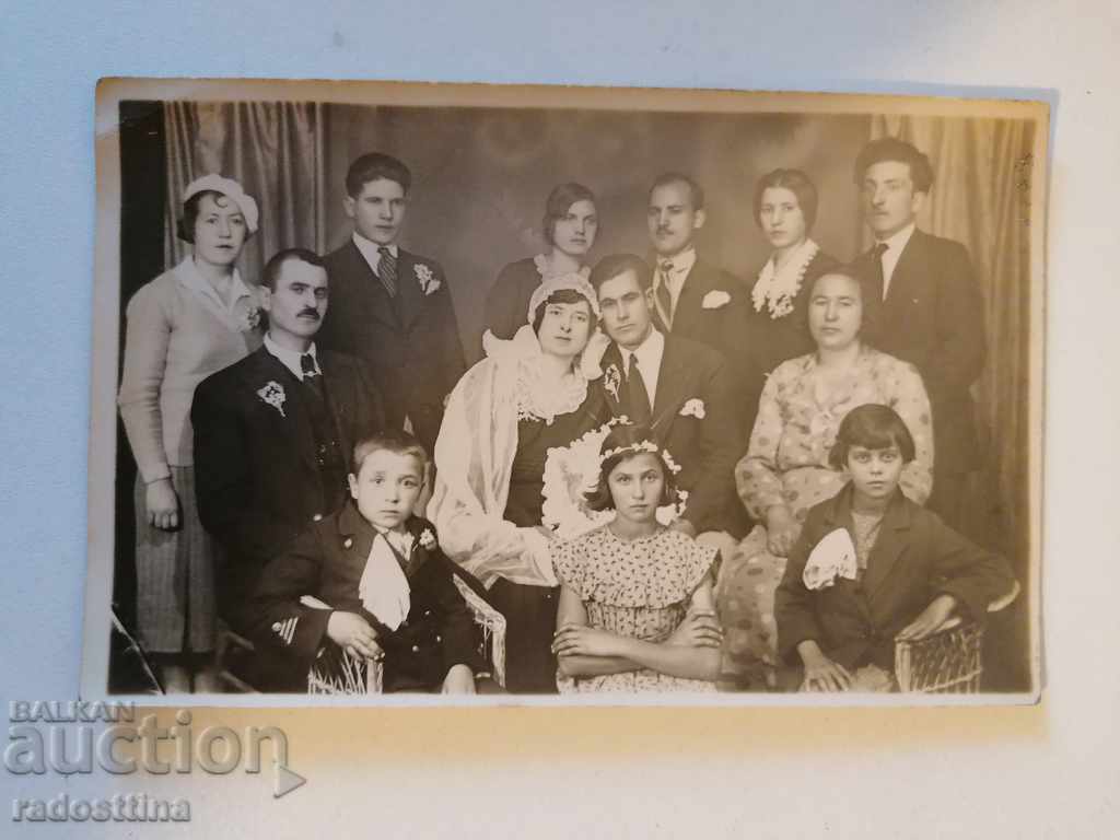 Стара снимка младоженци София 1932 г.