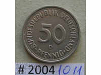 50 pfennig 1980 GFR