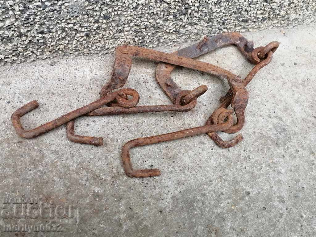 Delivery of Wrought iron rail on a cart Delivery of Wrought iron rail on a cart