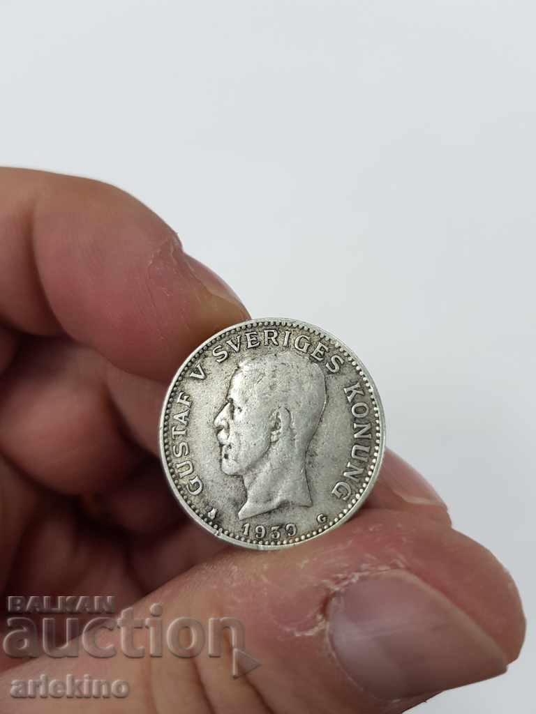 Delivery of Collectible Swedish silver coin 1 krone 1939 Delivery of Collectible Swedish silver coin 1 krone 1939