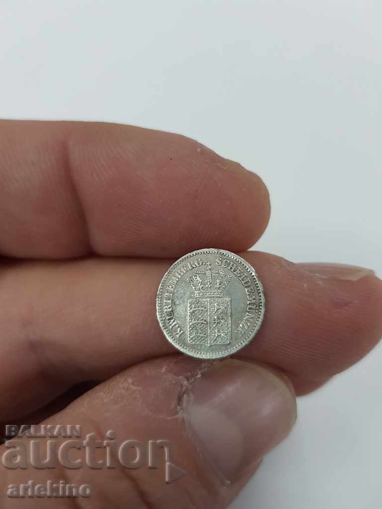 Delivery of Rare German silver coin 1 Kreuzer 1871 Delivery of Rare German silver coin 1 Kreuzer 1871