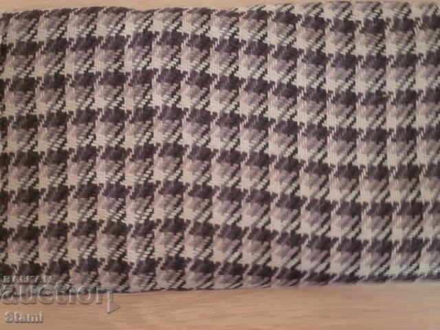 Plaid wool fabric-1.60 / 1.50 m - 5