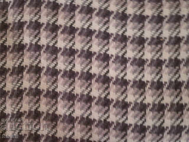 Plaid wool fabric-1.60 / 1.50 m
