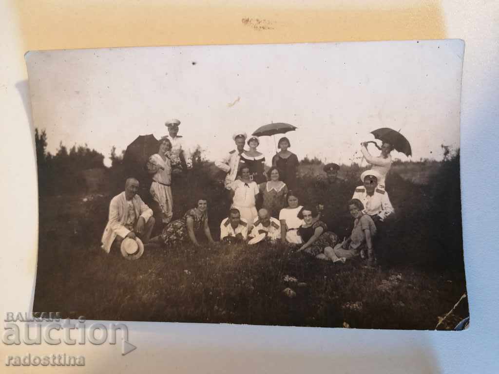 Стара снимка 1924 г. Царски офицери