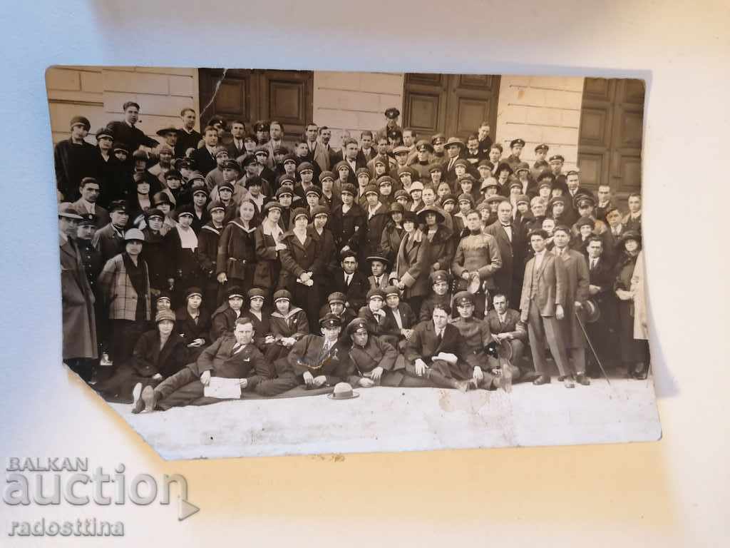 Foto veche 1925. Liceul de fete Varna