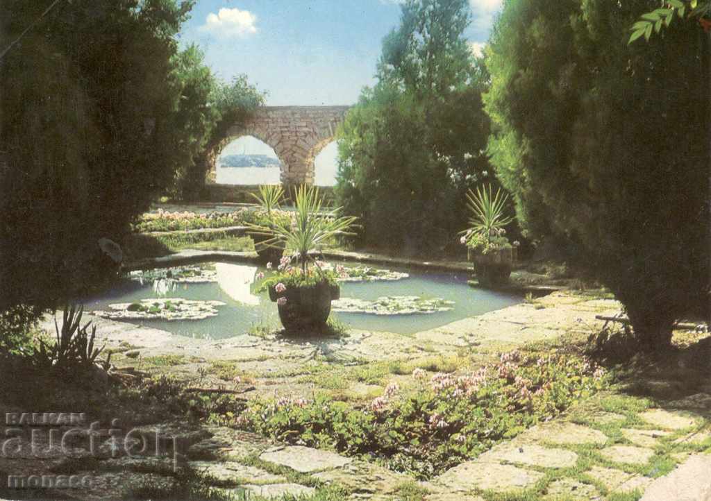 Old postcard - Balchik, Corner of the palace