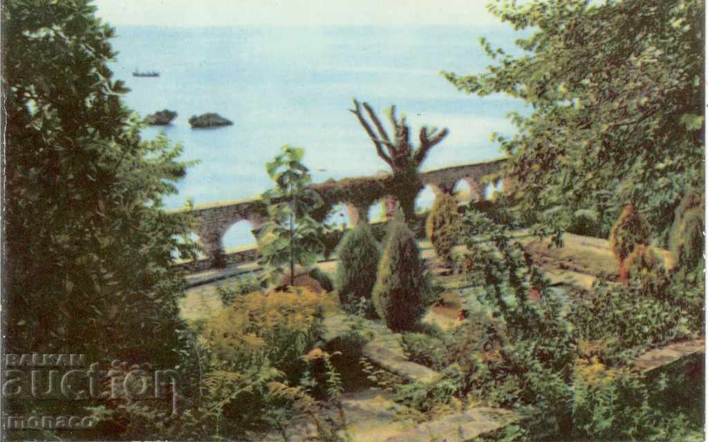 Old postcard - Balchik, Corner of the palace